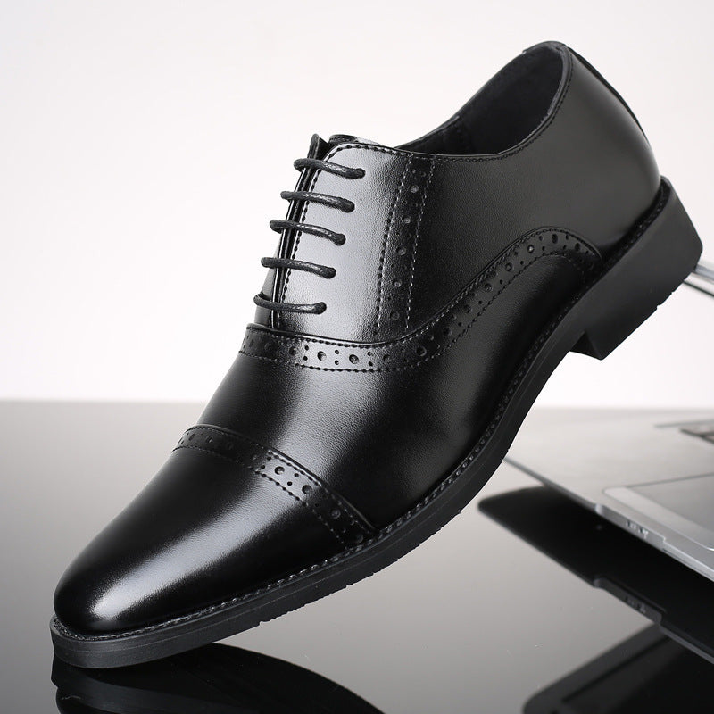 Style British Casual Business Leather Shoes Men