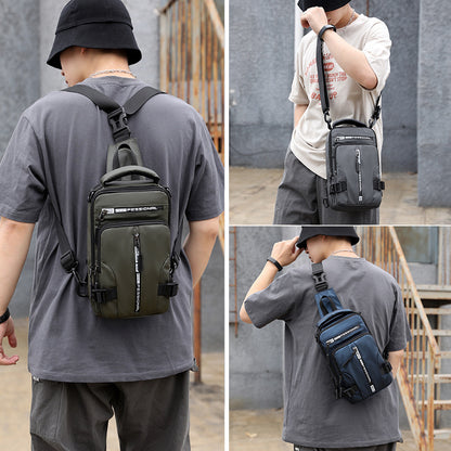 Cross body Bags Men Multi-functional Backpack Shoulder Chest Bags