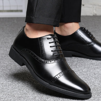 Style British Casual Business Leather Shoes Men