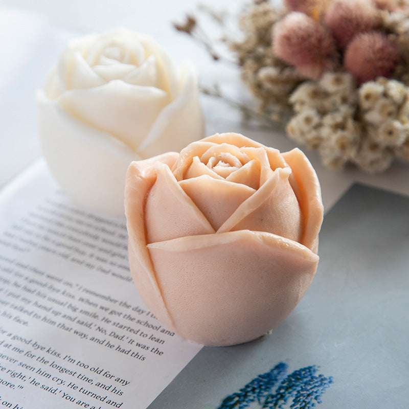 3D Rose Flower Silicone Resin Mold DIY Candle Aromatherapy Soap Ice Cubes Kitchen Chocolate Crafts
