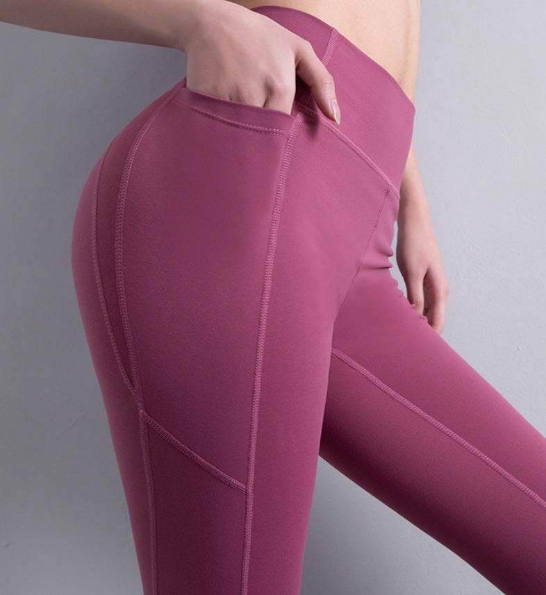 Fitness pants with pockets