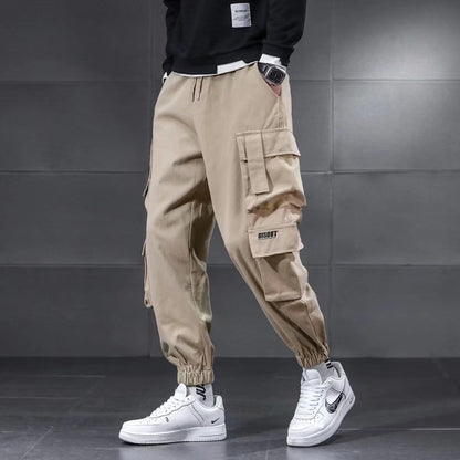 Multi-pocket Cargo Pants Men's Plus Size Loose Casual Pants